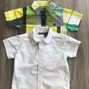 Bundle of button down shirts for boys